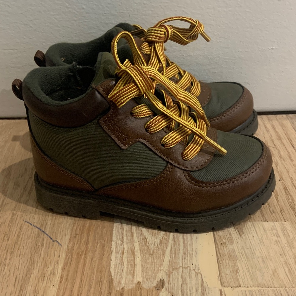 Carter's Brown and Olive Kids Boots